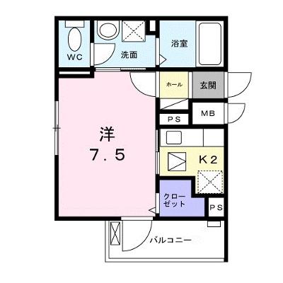 クロワール 102【管理NO：1-027352001-01020】 ★家具家電は申し込み後に搬入します 2026年09月中旬入居可能の外観画像