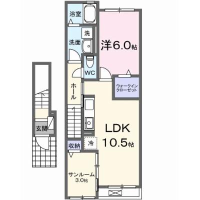 クルール　イースト 203【管理NO：1-028093801-02030】 ★家具家電は申し込み後に搬入します 2026年09月上旬入居可能の外観画像