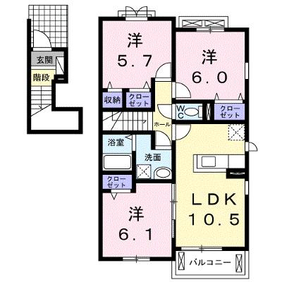 エスケー　レジデンス 201【管理NO：1-022536001-02010】 ★家具家電は申し込み後に搬入します★の外観画像