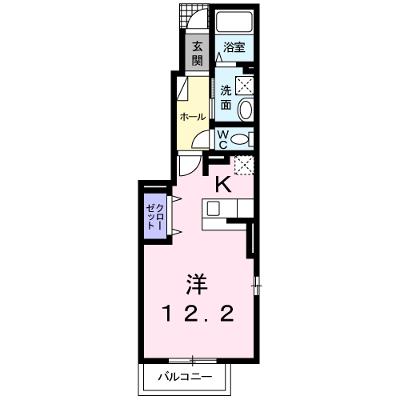 ニューエクレール　Ａ 103【管理NO：1-015622401-01030】 ★家具家電は申し込み後に搬入します 2026年08月上旬入居可能の外観画像