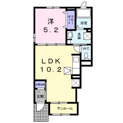 グレイスフルⅡ 101【管理NO：1-021663502-01010】 ★家具家電は申し込み後に搬入します 2026年08月下旬入居可能の外観画像
