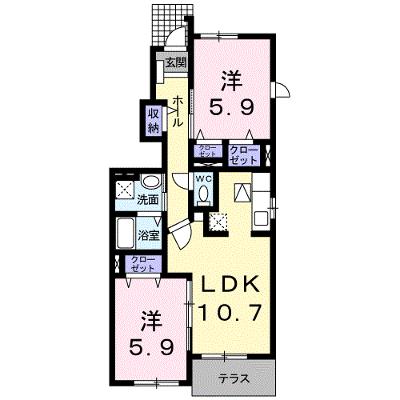 エーデル・ハイム西都台 101【管理NO：1-015459901-01010】 ★家具家電は申し込み後に搬入します 2026年09月上旬入居可能の外観画像