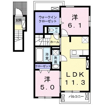 チェリーハウス 201【管理NO：1-025469801-02010】 ★家具家電は申し込み後に搬入します 2026年08月下旬入居可能の外観画像