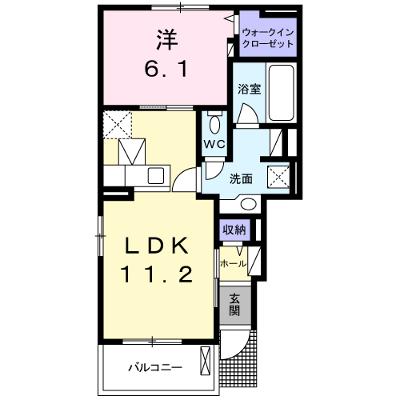 グランディアス．Ⅵ 101【管理NO：1-022336502-01010】 ★家具家電は申し込み後に搬入しますの外観画像