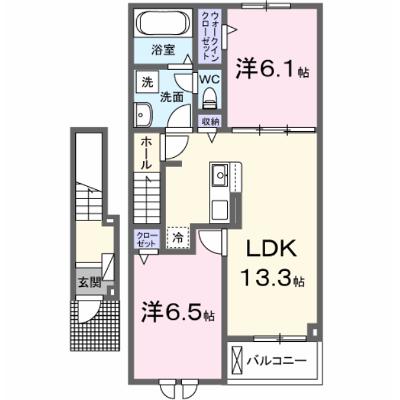 リッツメゾンＢ 205【管理NO：1-028658902-02040】 ★家具家電は申し込み後に搬入します 2026年12月上旬入居可能の外観画像