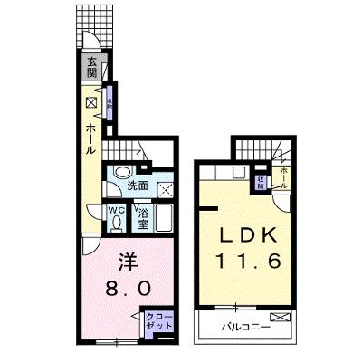 カーサフィオーレＤ 105【管理NO：1-019247701-01040】 ★家具家電は申し込み後に搬入します 2026年07月中旬入居可能の外観画像