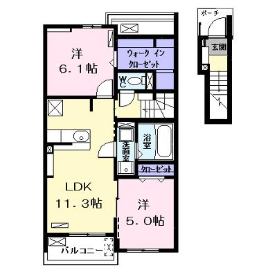キラーナ　Ⅰ 202【管理NO：1-024992801-02020】 ★家具家電は申し込み後に搬入します 2026年08月下旬入居可能の外観画像