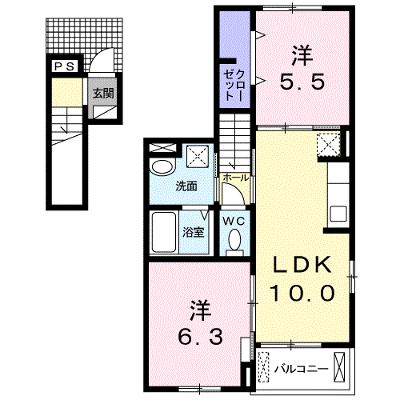 エトワール南 201【管理NO：1-025181801-02010】 ★家具家電は申し込み後に搬入します★ ★2026年08月下旬入居可能★の外観画像