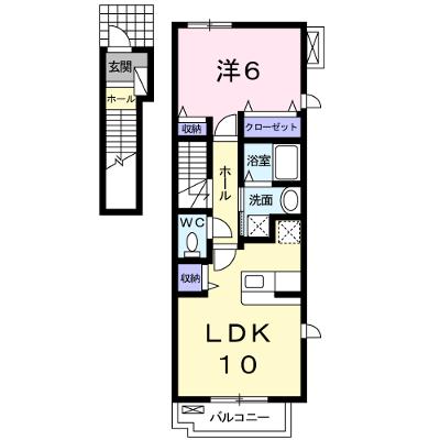 ベル　アンジュ　Ａ 201【管理NO：1-016242101-02010】 ★家具家電は申し込み後に搬入します 2026年08月上旬入居可能の外観画像