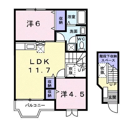 ベルフラワ－ 202【管理NO：1-007869201-02020】 ★家具家電は申し込み後に搬入します 2026年08月中旬入居可能の外観画像