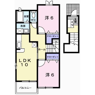 クローバーライフ 202【管理NO：1-013473001-02020】 ★家具家電は申し込み後に搬入します★の外観画像