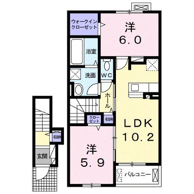 マイン　フリーデン 205【管理NO：1-025103601-02040】 ★家具家電は申し込み後に搬入します★の外観画像