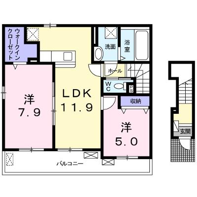 メゾン・ド・カオル 201【管理NO：1-024913301-02010】 ★家具家電は申し込み後に搬入します★の外観画像