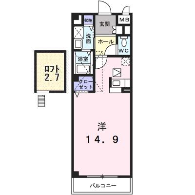 カーサ・エル・タカミヤ 202【管理NO：1-012643701-02020】 ★家具家電は申し込み後に搬入します 2026年09月中旬入居可能の外観画像