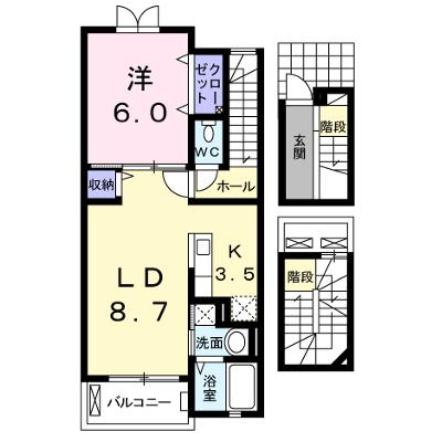 ウィステリア　ガーデン　Ａ 303【管理NO：1-016710601-03030】 ★家具家電は申し込み後に搬入します 2026年08月上旬入居可能の外観画像