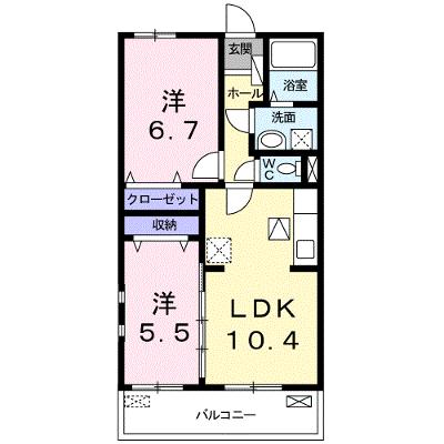 フィオーレ　伴 204【管理NO：1-022111701-02040】 ★家具家電は申し込み後に搬入します 2026年07月中旬入居可能の外観画像
