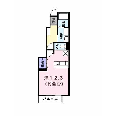 Ｗｅｓｔ　Ａｕｂｅ 102【管理NO：1-014093801-01020】 ★家具家電は申し込み後に搬入しますの外観画像