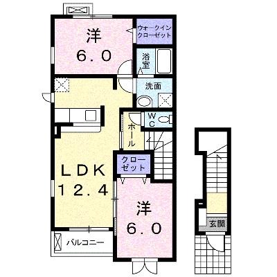 メゾン・ミニョン　Ｂ 201【管理NO：1-015884702-02010】 ★家具家電は申し込み後に搬入します 2026年07月中旬入居可能の外観画像