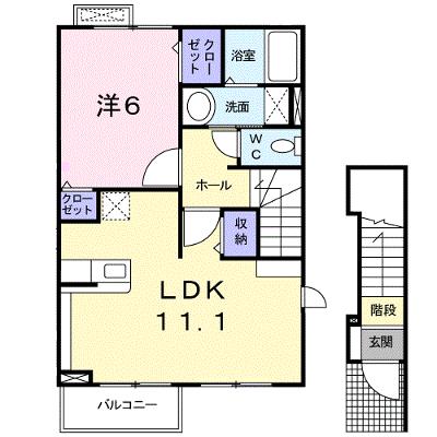 エミタス　グレイス 202【管理NO：1-020353601-02020】 ★家具家電は申し込み後に搬入します★の外観画像