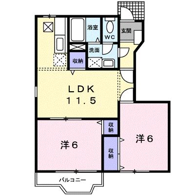 エクセルシャトーＢ 103【管理NO：1-010228701-01030】 ★家具家電は申し込み後に搬入しますの外観画像