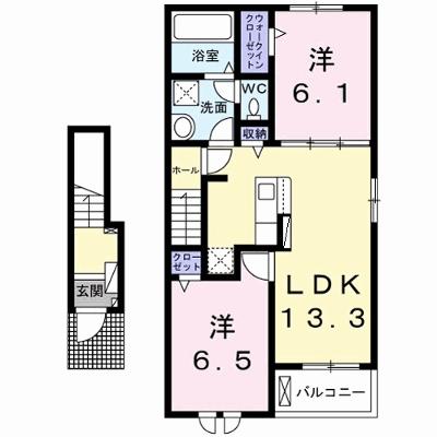プロムナード北泉 206【管理NO：1-027486501-02050】 ★家具家電は申し込み後に搬入します★の外観画像