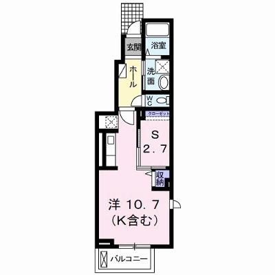 Ｊ・サクレ葛原Ⅱ 101【管理NO：1-021821002-01010】 ★家具家電は申し込み後に搬入します★の外観画像