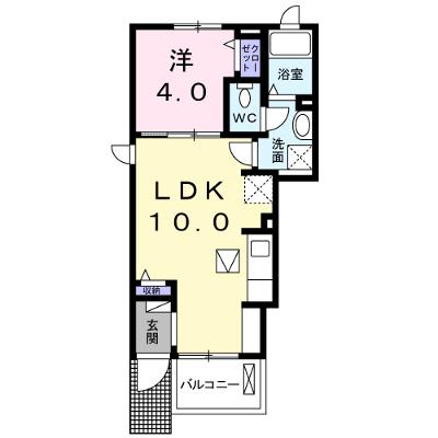 アルカンシェルⅢ 101【管理NO：1-021474701-01010】 ★家具家電は申し込み後に搬入します★の外観画像