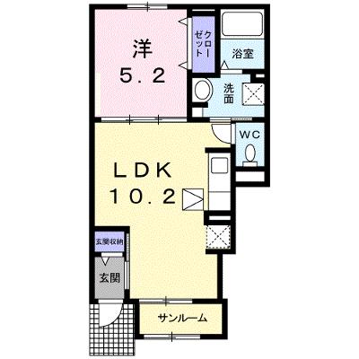 プリート蛎瀬 107【管理NO：1-023526201-01070】 ★家具家電は申し込み後に搬入します★ ★2026年08月下旬入居可能★の外観画像