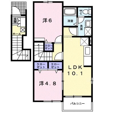 クリアネス丹生 201【管理NO：1-014232001-02010】 ★家具家電は申し込み後に搬入します★ ★2026年08月下旬入居可能★の外観画像