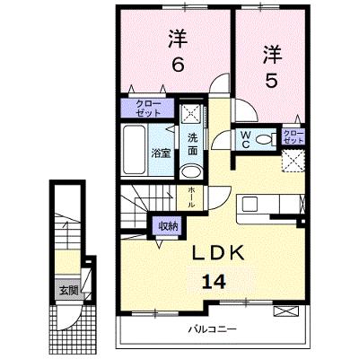 レミー　グレンツェ　Ⅱ 202【管理NO：1-024935902-02020】 ★家具家電は申し込み後に搬入しますの外観画像