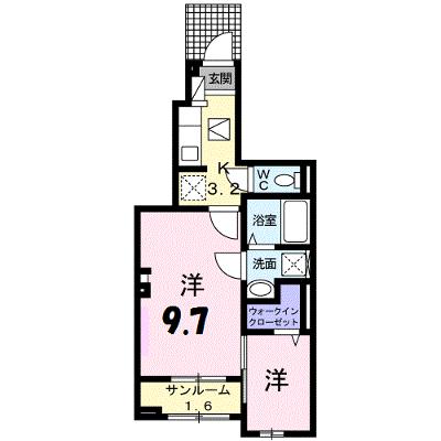 メロウ　ヴィラ　Ⅱ 104【管理NO：1-025125501-01040】 ★家具家電は申し込み後に搬入します 2026年07月下旬入居可能の外観画像