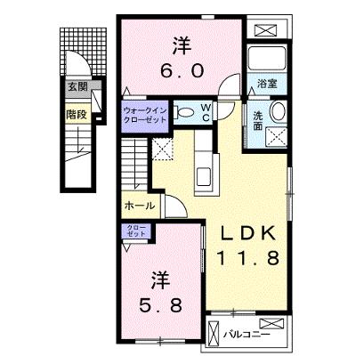 ル　フレール　Ⅱ 201【管理NO：1-023860502-02010】 2026年08月上旬入居可能の外観画像