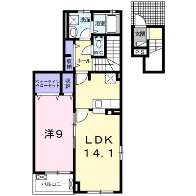 グランド・ヒルズ 201【管理NO：1-025076401-02010】 ★家具家電は申し込み後に搬入します 2026年08月上旬入居可能の外観画像