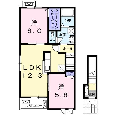 マロン・リジェール川内　Ｂ 201【管理NO：1-022379002-02010】 ★家具家電は申し込み後に搬入します★ ★2026年08月下旬入居可能★の外観画像