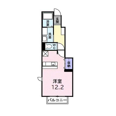 ジームスＢ 103【管理NO：1-013430302-01030】 ★家具家電は申し込み後に搬入します 2026年08月上旬入居可能の外観画像