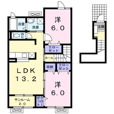 セントラル　ハーモニーⅠ 202【管理NO：1-015036801-02020】 ★家具家電は申し込み後に搬入します 2026年08月上旬入居可能の外観画像