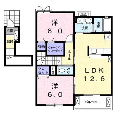 ポポラーレⅣ 202【管理NO：1-020424702-02020】 ★家具家電は申し込み後に搬入します 2026年09月中旬入居可能の外観画像