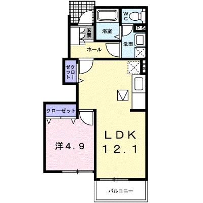 ヴィアーレⅡ 102【管理NO：1-014313002-01020】 ★家具家電は申し込み後に搬入します★の外観画像
