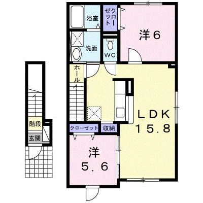 ロシェブランⅠ 202【管理NO：1-019304601-02020】 ★家具家電は申し込み後に搬入します 2026年07月中旬入居可能の外観画像