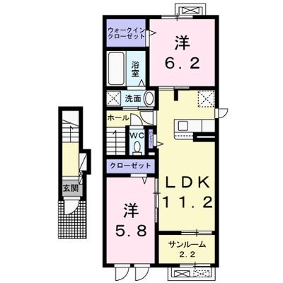 オリーブ．Ｎ 204【管理NO：1-028692701-02040】 ★家具家電は申し込み後に搬入します 2027年01月下旬入居可能の外観画像