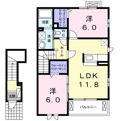 アビタシオンＫ’Ｓ北中山Ａ 204【管理NO：1-014154301-02040】 ★家具家電は申し込み後に搬入します 2026年07月下旬入居可能の外観画像