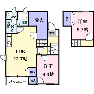 アルファ　スィートＢ 201【管理NO：1-010675902-02010】 ★家具家電は申し込み後に搬入します★の外観画像