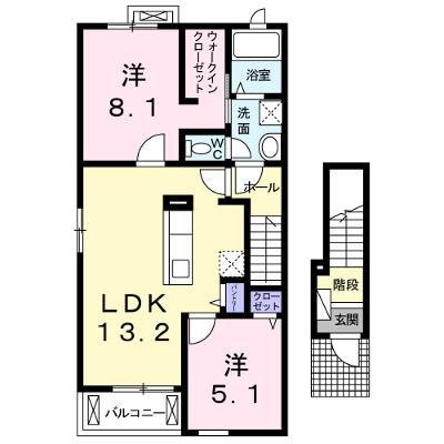 クレール 201【管理NO：1-025156001-02010】 ★家具家電は申し込み後に搬入します 2026年08月中旬入居可能の外観画像