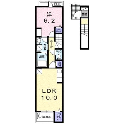 ブルグ　大塒 204【管理NO：1-023966901-02040】 ★家具家電は申し込み後に搬入します★の外観画像