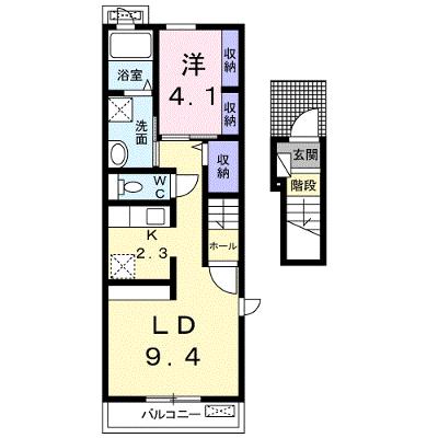 サンライズ飯野坂 201【管理NO：1-023164301-02010】 ★家具家電は申し込み後に搬入します★ ★2026年08月上旬入居可能★の外観画像