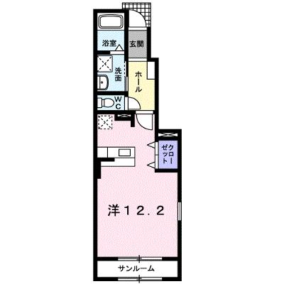 アタラクシア－Ⅴ・Ａ 101【管理NO：1-014621601-01010】 ★家具家電は申し込み後に搬入しますの外観画像