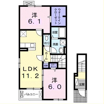 メゾンエトワールＦ 201【管理NO：1-024777301-02010】 ★家具家電は申し込み後に搬入します 2026年08月下旬入居可能の外観画像