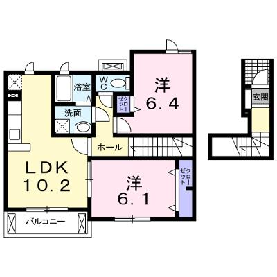 プリュジュールＡ 202【管理NO：1-014556401-02020】 ★家具家電は申し込み後に搬入します 2026年08月下旬入居可能の外観画像