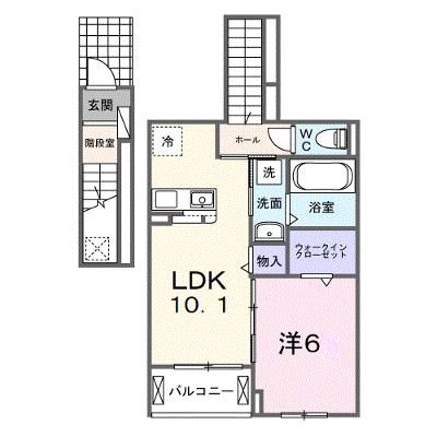 フランシーズコート行田 206【管理NO：1-028580501-02060】 ★家具家電は申し込み後に搬入します 2026年11月上旬入居可能の外観画像