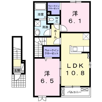 メゾンステージ水野　Ａ 203【管理NO：1-019783901-02030】 ★家具家電は申し込み後に搬入します 2026年08月下旬入居可能の外観画像